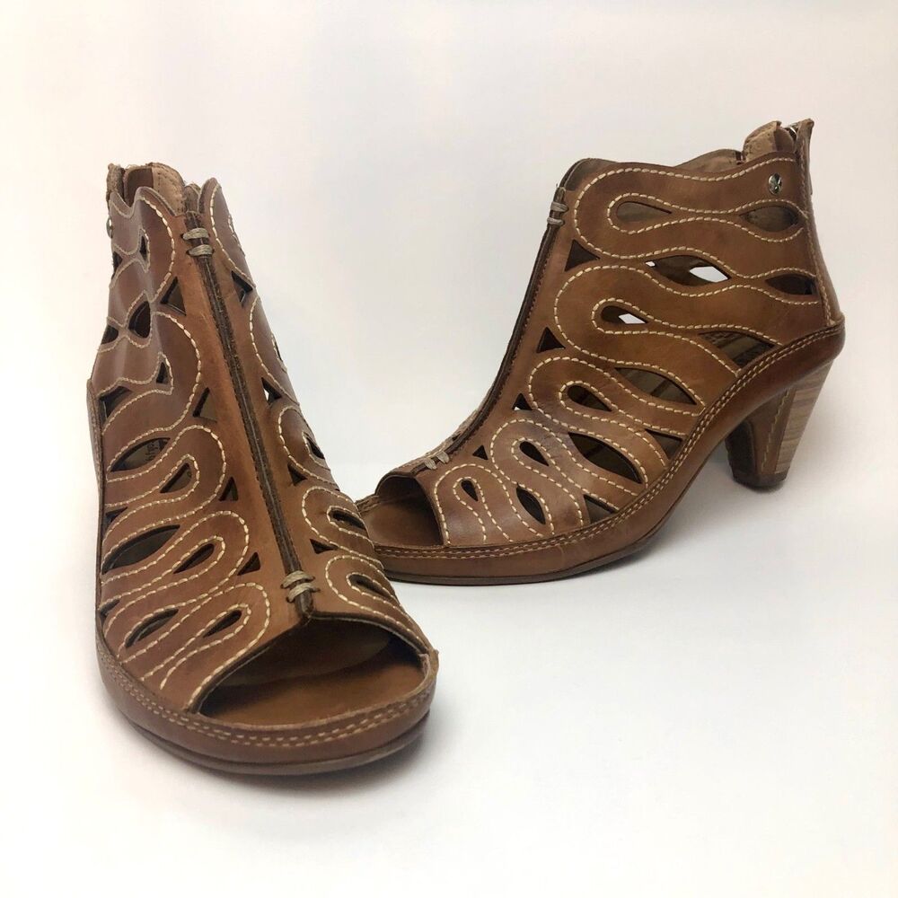 Pikolinos Java W5A-7569 Leather Gladiator Sandals Women’s EU 36 Brown